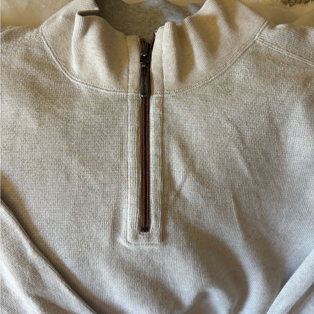 Tommy Bahama reversible quarter zip